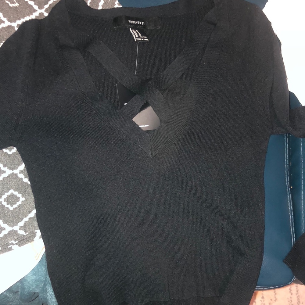Forever 21 Black Sweater Top